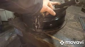 Буржуйка из дисков от авто на отработке. Часть 3