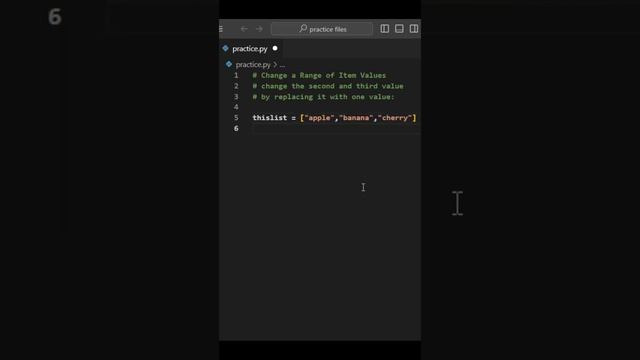 Change a range of item values | #python #coding #learnpython #pythonforbeginners