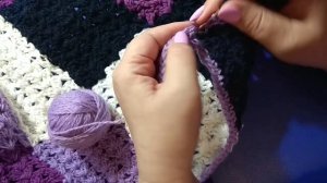 Как связать плед квадратами или прямоугольниками без сшивания
