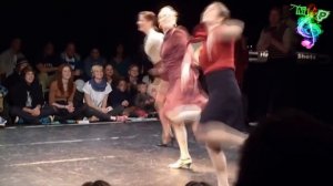 Бухгалтерия сдала годовой. отчёт. Танец (Стиль танца - линди-хоп.). На корпоративе.