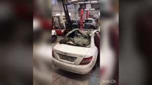 Замена крыши в цвет Мерседес ц класс w204