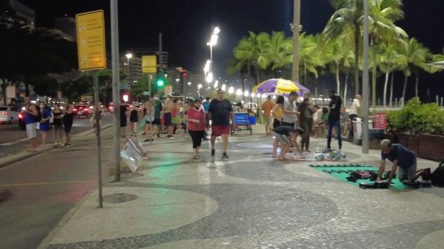 ?? RIO DE JANEIRO COPACABANA Day and Night Walk, Brazil смотреть онлайн