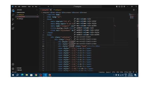 I made Analog clock using HTML, CSS, JAVA SCRIPT??? смотреть онлайн