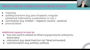 How to teach vocabulary