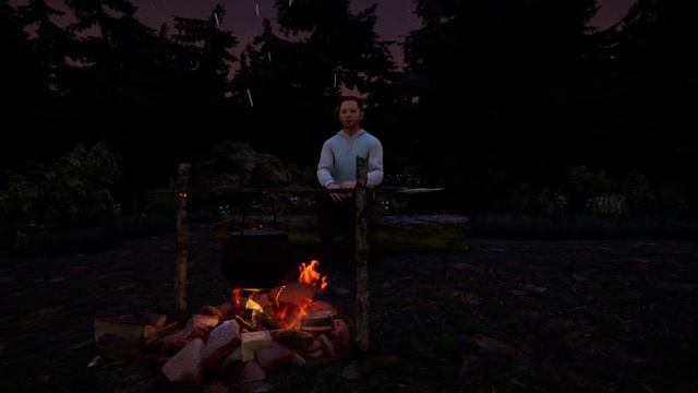 "Байки у костра" 2К. Тест: окружение,камеры, освещение, рендер. Липсинг iphone, ретаргет смотреть онлайн