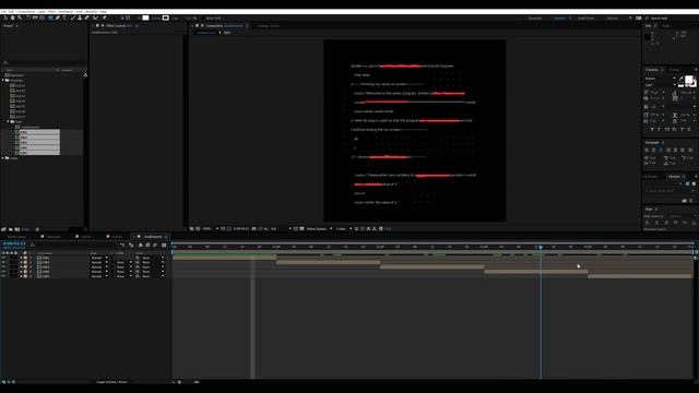 Пролет через информационное пространство. After Effects Tutorial