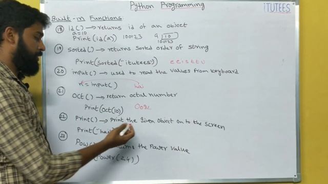 Python Programming (Part - 36) Built - in functions in Python