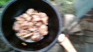 Оленина в казане