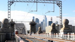 ЭД4М 0149 на станции Пресня Московской железной дороги.