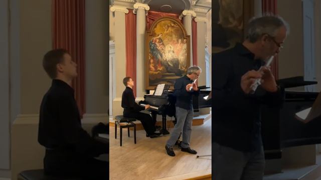 Duo PiaSax - Aufführung, auf Querflöte und Klavier, des Nocturns von Frédéric Chopin