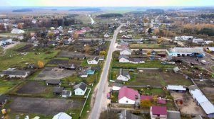 Полёт над агрогородком Рудск Ивановского района Брестской области.