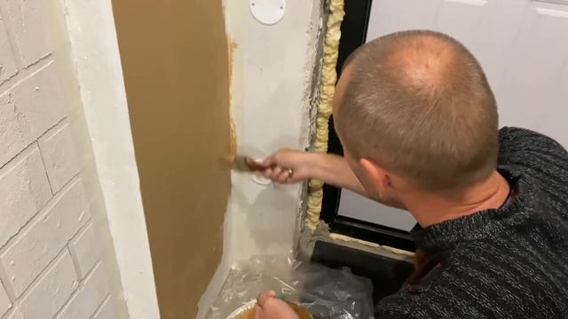 #Натухаевская Покрасил арку в доме в кофейный цвет