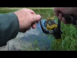 Сделал себе площадку для рыбалки.  Поймал два окуня!