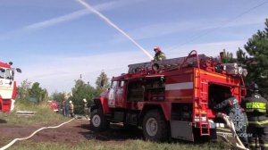 Пожарно-тактические учения с применением опорного пункта по тушению крупных пожаров