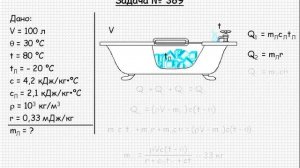 373  Теплота и молекулярная физика  Количество теплоты  Коэффициент полезного действия  Задача 389