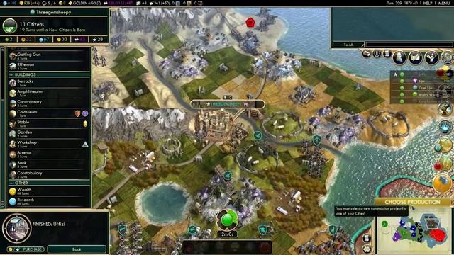 Civ 5 Multiplayer Challenge Part 14 - Like taking Gandhi from a babby смотреть онлайн