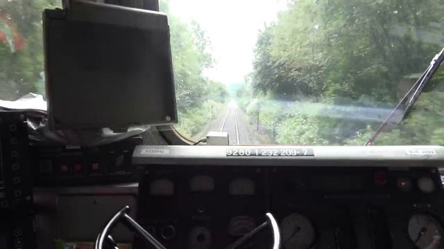 Поездка из кабины машиниста электровоза. Вид из окна кабины Машиниста Германия смотреть онлайн