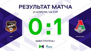 МФЛ. Урал - Локомотив. 24-й тур. Группа I. Обзор