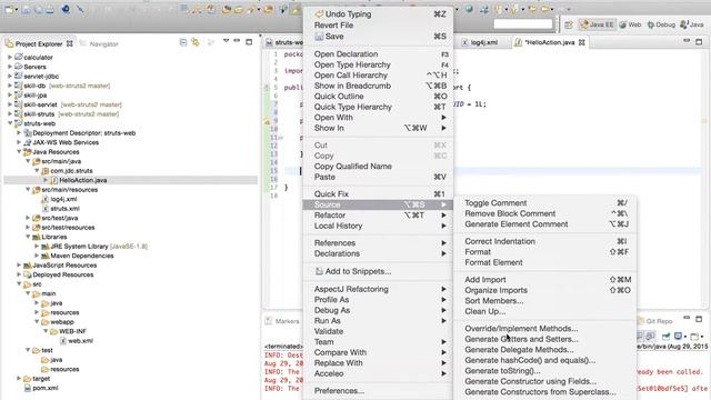 Creating Struts2 Web Application with maven смотреть онлайн