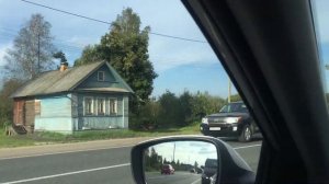 Сиреневый домик, старенький домик... М10, деревня Зайцево, Новгородская область. 25.08.2016, 17:01