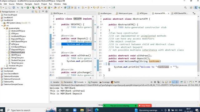 Abstract classes in Java | Abstract vs Interface | Method Overload vs Method Override смотреть онлайн
