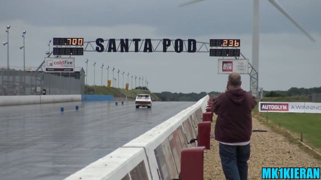 'White Noise' 410ci Peugeot 205 at Santa Pod Raceway смотреть онлайн