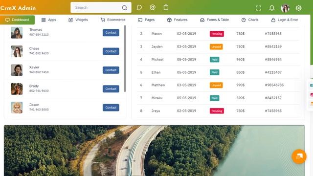 Bootstrap 5 Admin Template fully Responsive With Sass – CrmX смотреть онлайн