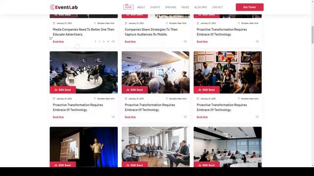 Eventlab - Event and Conference Organization React Template event react template event organization