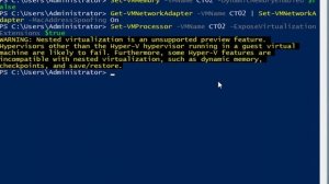 Windows Server 2016 Nested Virtualization in Hyper-V