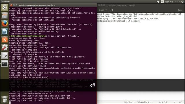 Failure to download extra data files - ttf-mscorefonts-installer on Ubuntu 16.04 смотреть онлайн