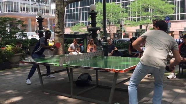 Bryant Park International Ping Pong Tournament champion match 6/9/18 смотреть онлайн