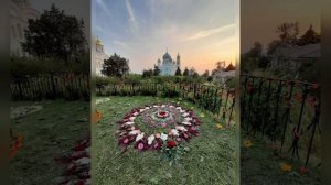 Успение Пресвятой Богородицы, канавка Царицы Небесной в Дивеево, светящиеся кресты и купола