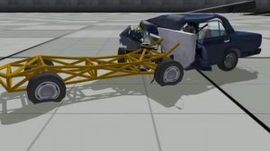 ваз 2107 краш тест в Rigs of Rods #beamng #lada #safety