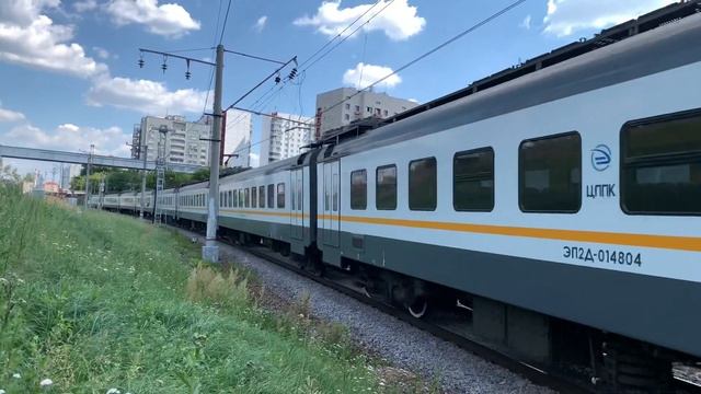 Электропоезд ЭП2Д-0148 Сообщением Рижский вокзал - Дедовск на участке Рижская - Дмитровская смотреть онлайн