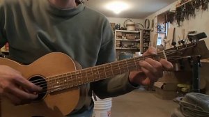 Walnut parlor guitar, Zach Hoyt #5