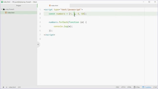 Array 'forEach' method in Javascript (Array.prototype.forEach)