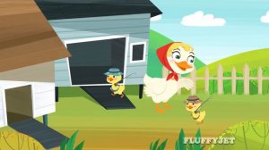 Five Little Ducks Nursery Rhyme | Children's Songs Kids Animation