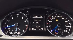 VW Passat R36 Variant 300 PS 0-100 km/h acceleration