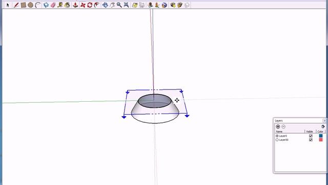 Сечение конуса 3D модель смотреть онлайн