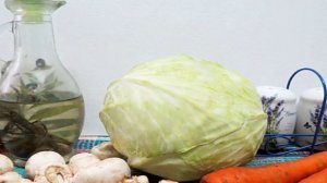 Капуста тушёная с грибами