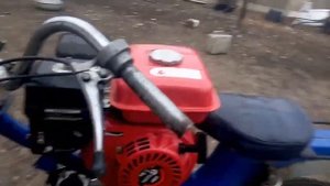 Мопед с двигателем от мотоблока... Поедет?