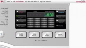 [LG Top Load Washer] -How to use LG Smart ThinQ features