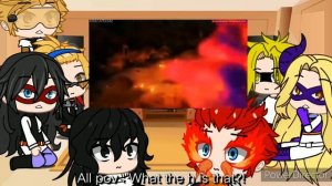 Past Pro Heroes react to Deku and Bakugou vs Nine || Gacha Club