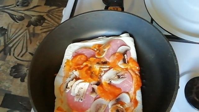 Как приготовить пиццу за 3 минуты/БЫСТРО, ВКУСНО, ПРОСТО!!!