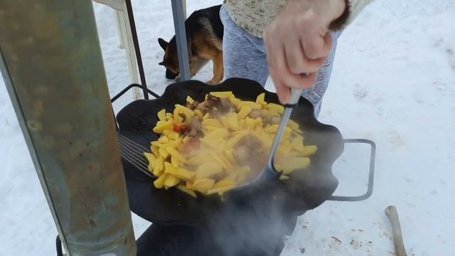 Жаркое на костре?Стас делится рецептом.