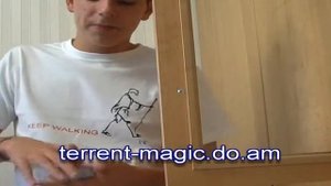 Обучение фокусу 'Карта сквозь стекло'