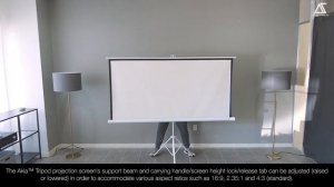 AKIA Screens® Tripod Portable Projector Screen Product Video