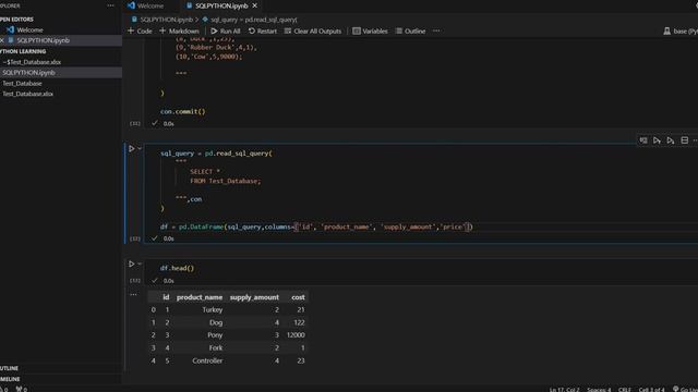 Python How to convert from sql to dataframe смотреть онлайн