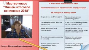 Итоговое сочинение 2018