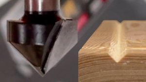 Как чисто фрезерует гравировальная V-образная фреза 90° 915.1690.08 V-Grooving router bit Woodwork